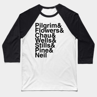 Scott Pilgrim's Helvetica List Baseball T-Shirt